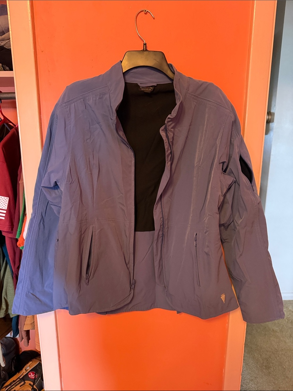 Lightweight Purple Women's Jacket - Casual Zip Front